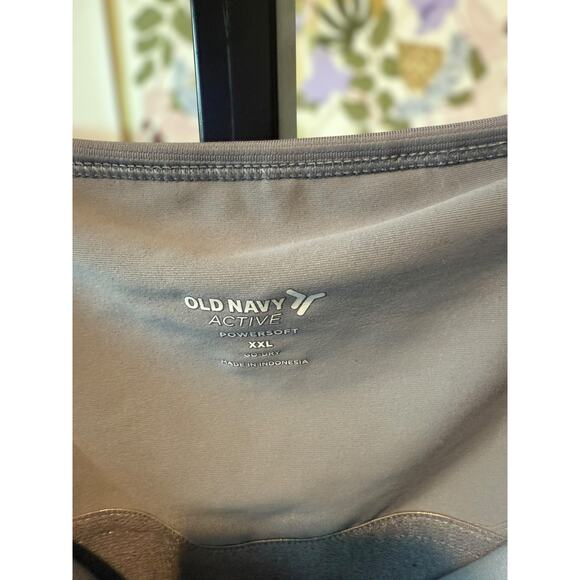 Old Navy Active Ribbed PowerSoft 7/8 Cami Bodysuit Sporty Gray Womens Size XXL - Picture 10 of 10